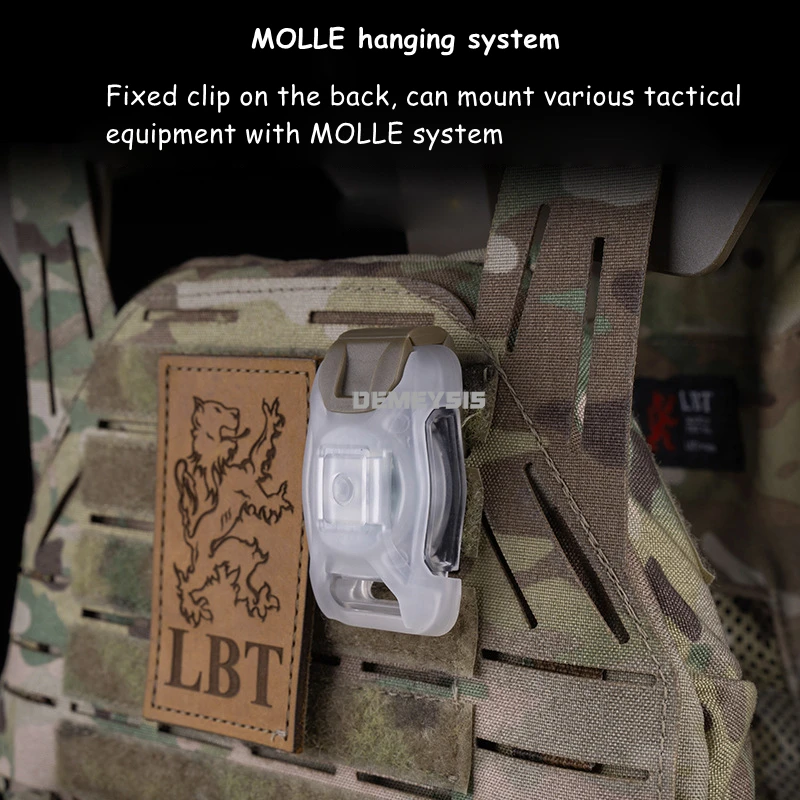 Casco táctico NANO luz de señal 2 modos linterna LED caza al aire libre tiro combate seguridad intermitente luces de señal de supervivencia - imagen 5