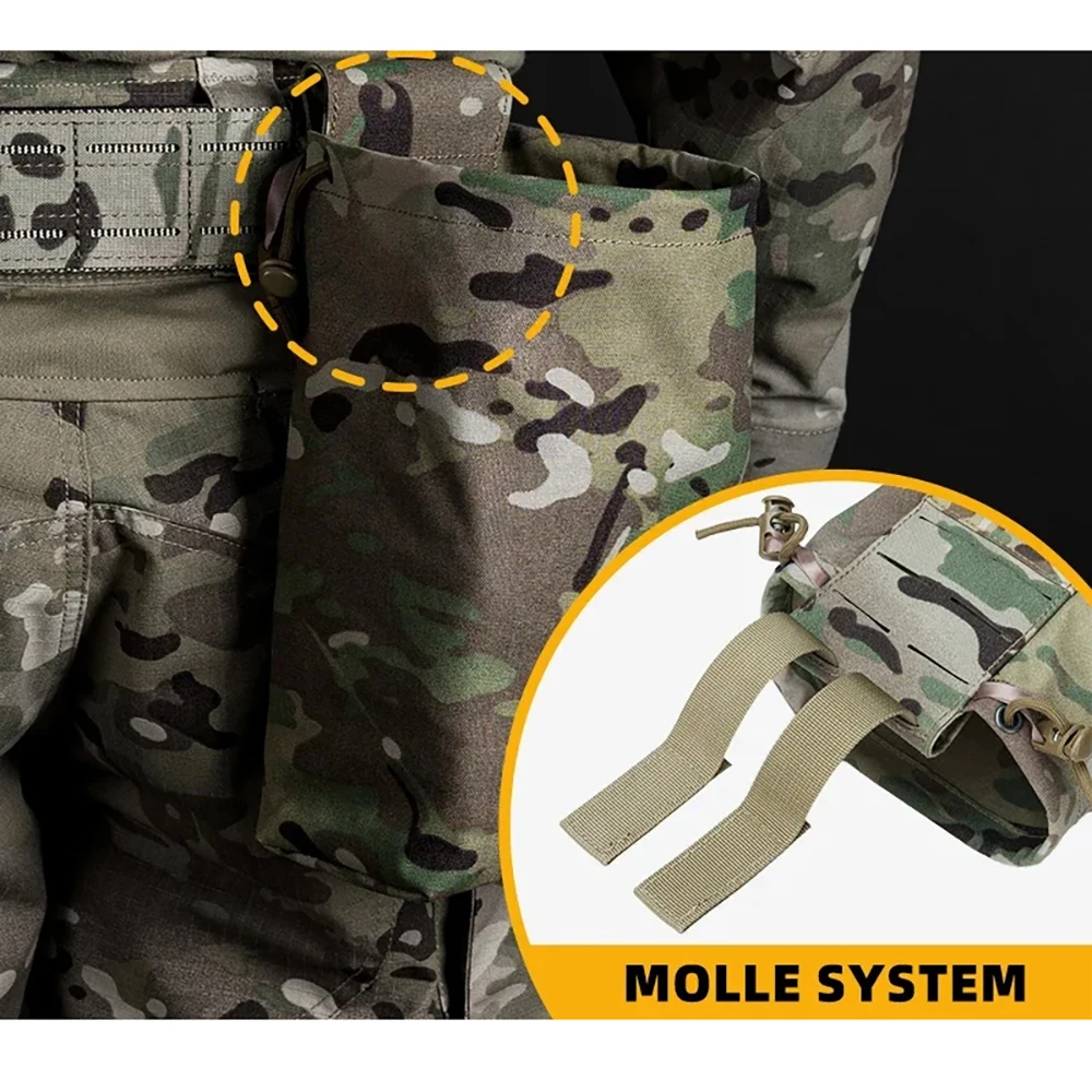 Bolsa táctica plegable IDOGEAR MOLLE multiusos para basura y caza - imagen 5