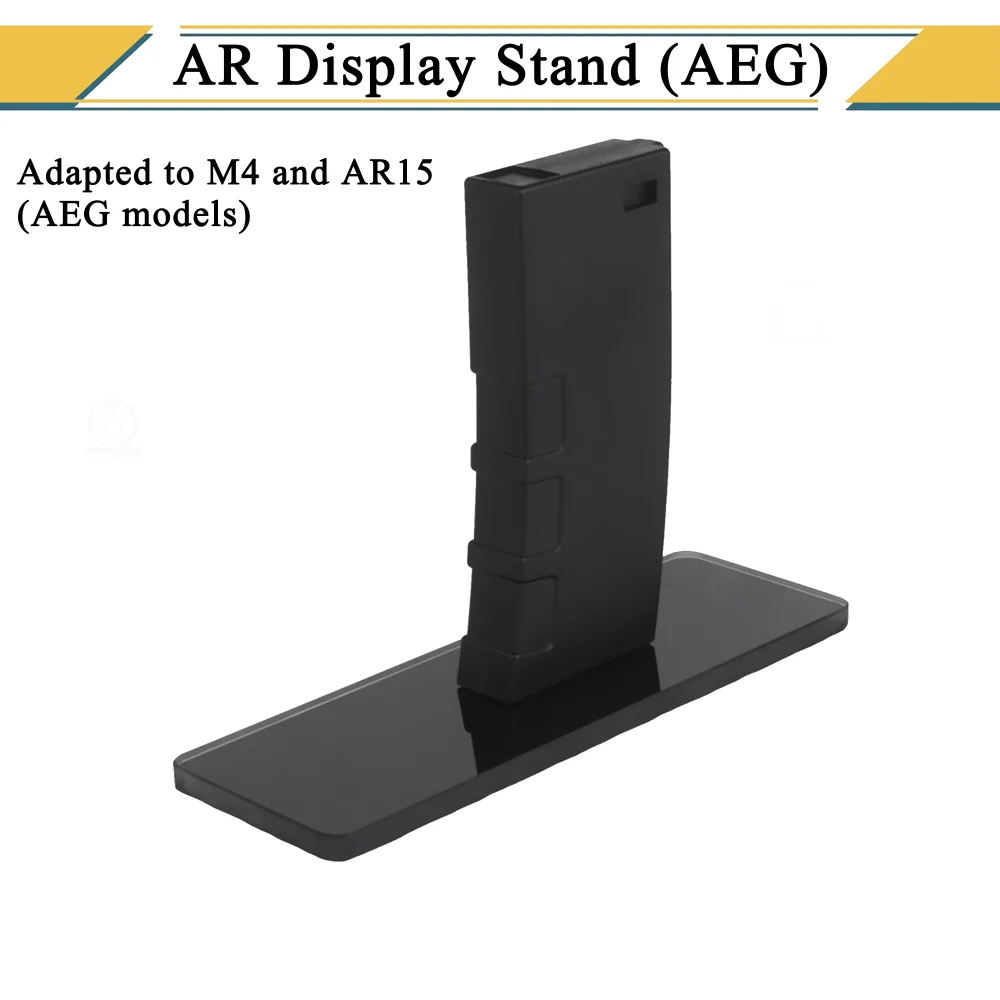 Soporte de exhibición estilo AR 15 para M4 y AR15 ((AEG) ABS revista decorativa Base de vidrio soporte para Rifle para caza accesorios Airsoft - imagen 3