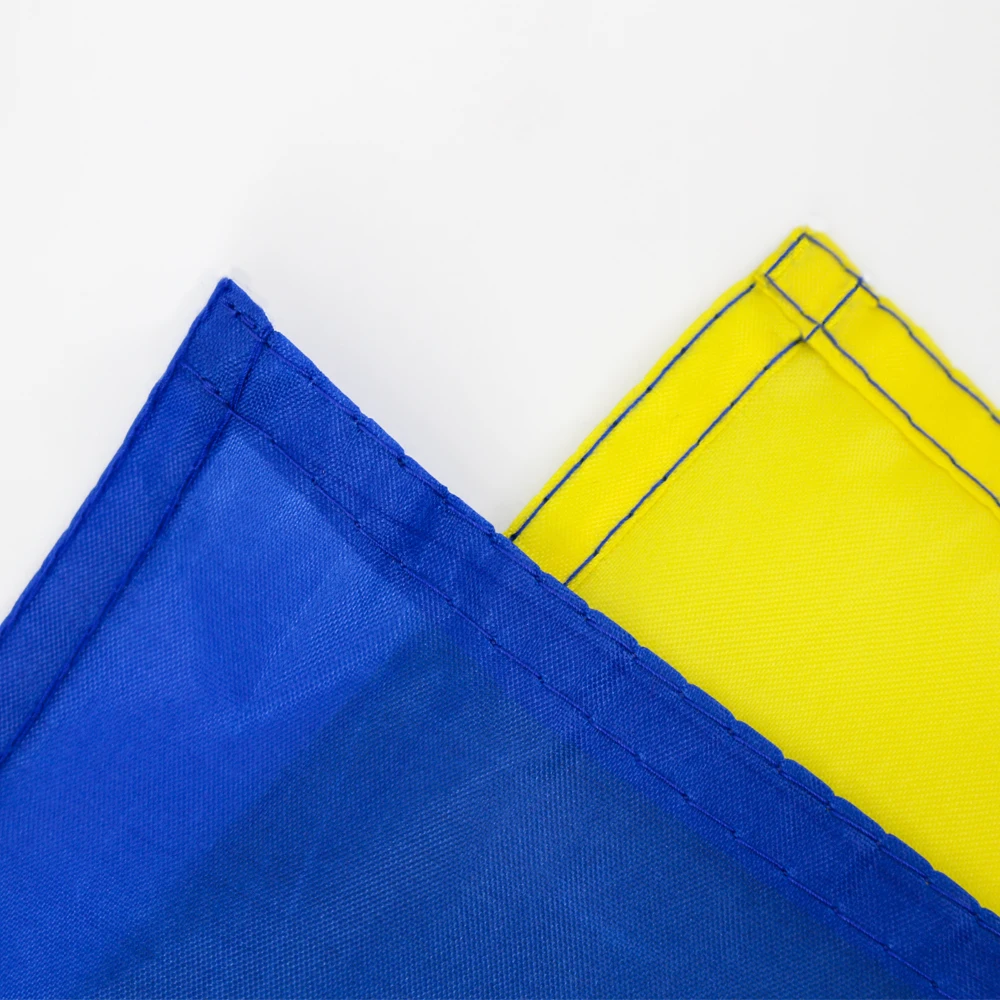 90X150cm Ukr Ua Ucrania emblema bandera azul amarillo nuevas banderas nacionales de Ucrania bandera de poliéster para decoración del hogar tapiz - imagen 5