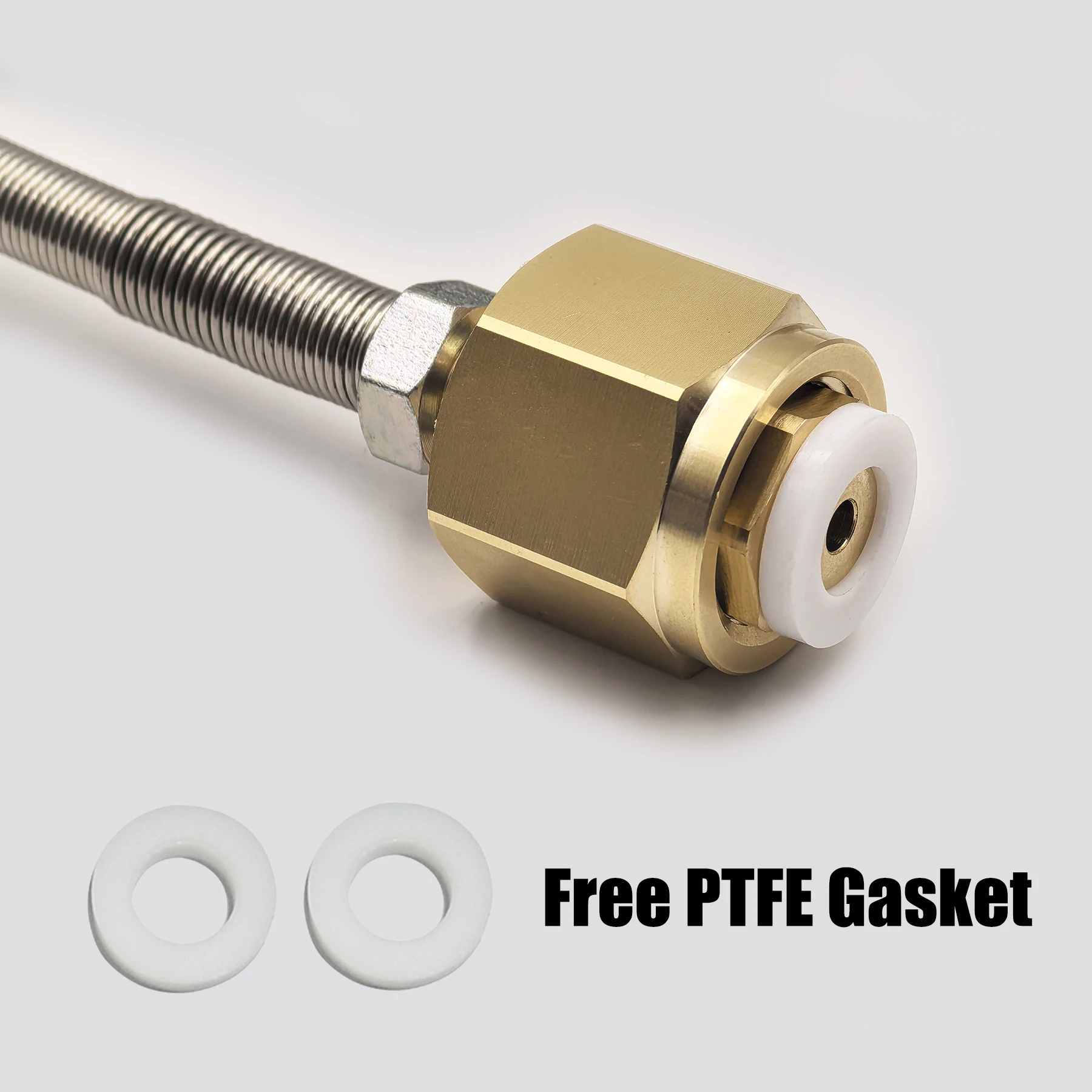 Adaptador de carga de repuesto de estación de llenado HPA de tanque de botella de cilindro de dióxido de carbono con conector de manguera de 40 pulgadas/100 cm W21.8, CGA320 - imagen 2