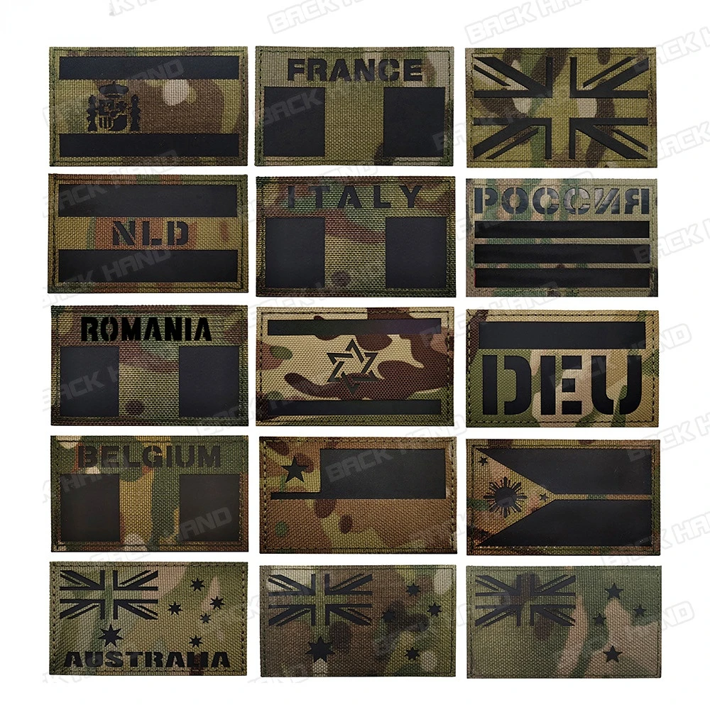 Tela bordada de abanico militar ruso, ropa pegada con tela AK47, insignia de moral, marca comercial, parches de ropa, parche táctico - imagen 5