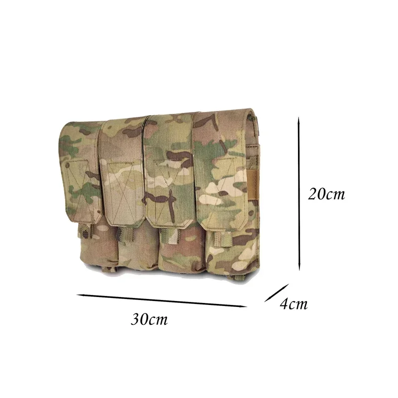 Bolsa táctica para revistas 762 Airsoft Multicam Molle Mag bolsa 500D Molle portador cuádruple bolsa para revistas equipo - imagen 5