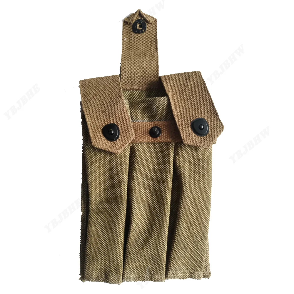 Bolsas del ejército de EE. UU. DE LA Segunda Guerra Mundial, 3 bolsas de revistas, réplica de la Segunda Guerra Mundial, material de lona para equipos al aire libre - imagen 2