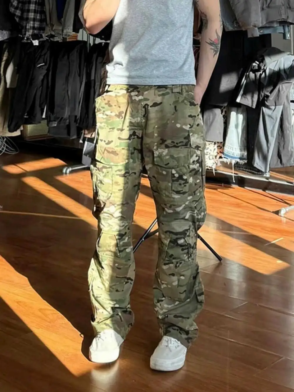 Pantalones cargo de camuflaje táctico G3 para hombre, pantalones de paracaidista de asalto de montañismo al aire libre de pierna recta para primavera/verano - imagen 5