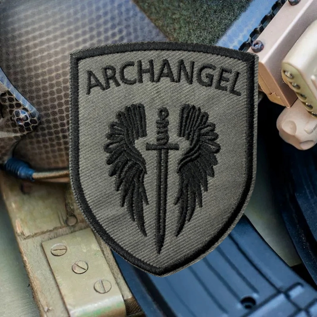 Parche "ARCHANGEL", moral táctica, apliques personalizados, pegatina para mochila del ejército militar, parches de gancho y bucle bordados para ropa - imagen 5