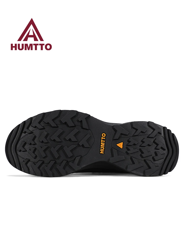 HUMTTO zapatos de senderismo de piel de vaca para hombre, zapatos de invierno para deportes al aire libre, zapatos de escalada, zapatos casuales, zapatillas de Trekking cálidas para exteriores, botas de viaje - imagen 4