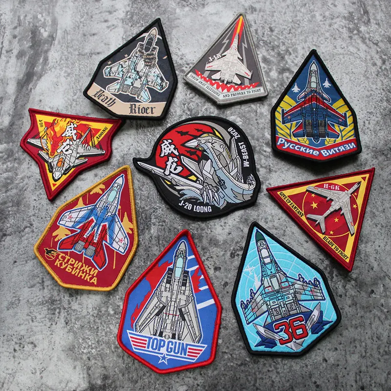 Moral personalidad ejército Fan Series Fighter brazalete bordado 3D al aire libre etiqueta tejida voladora parches en la ropa - imagen 2