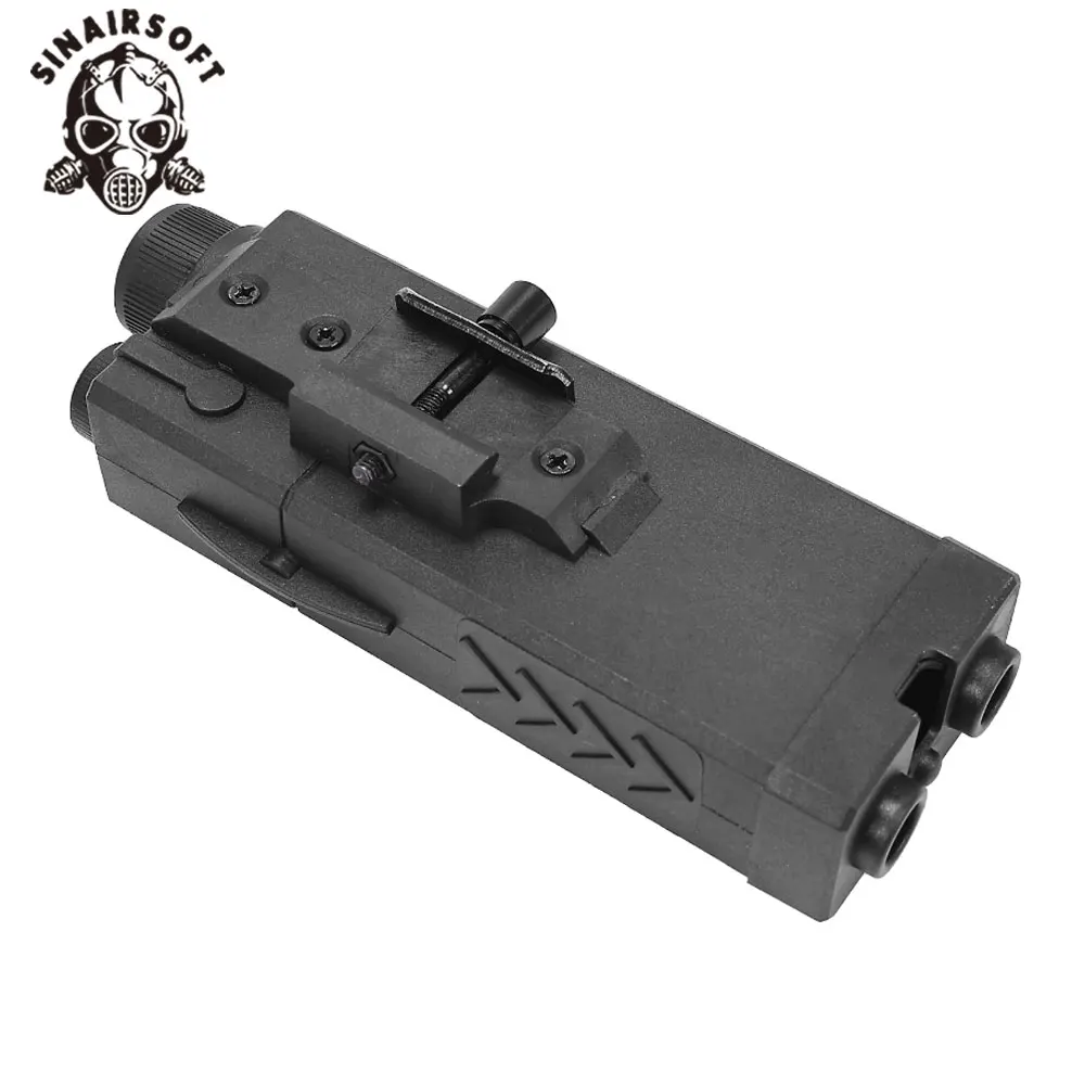 SINAIRSOFT HK146 PEQ2 caja batería táctica falsa riel Picatinny - imagen 3