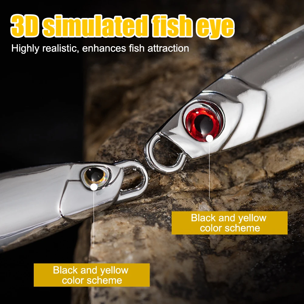 Señuelo de plantilla de Metal para pesca en el mar, cebo Artificial giratorio, gancho de carbono, cabezal de plantilla duro, velocidad de fundición larga, aparejos de señuelo de pesca para Surf - imagen 4