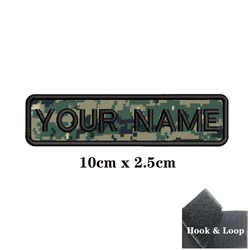 Insignia personalizada nombre cierre velcro