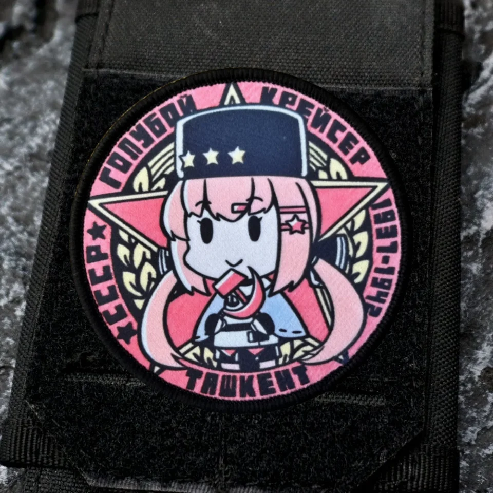 Insignia táctica K3 Tank Girl, parche de gancho y bucle con estampado periférico de animación, brazalete militar de moral, accesorios para mochila, pegatina - imagen 5