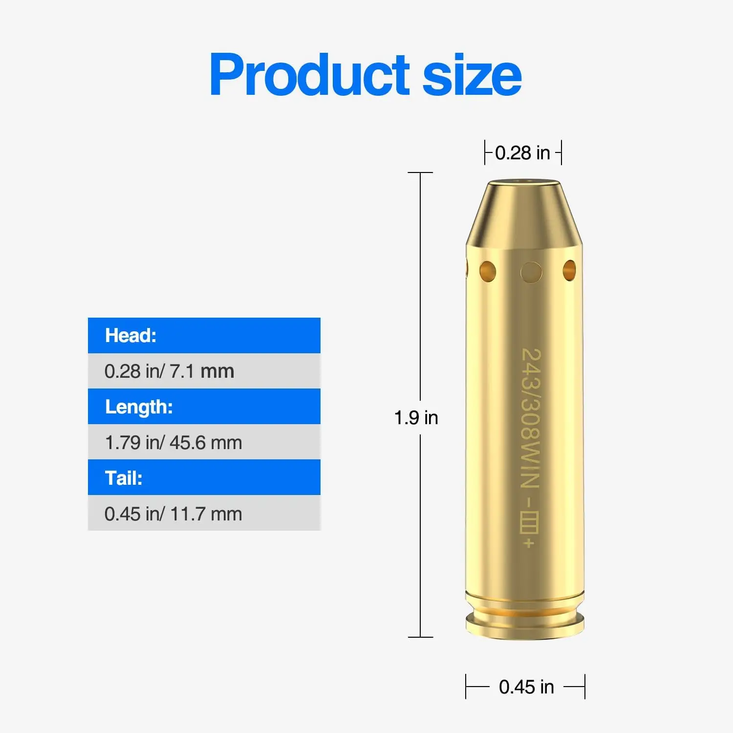Mira láser táctica. 243/.308WIN CAL3006, mira láser de punto rojo para pistola, Rifle, accesorios para pistola - imagen 4