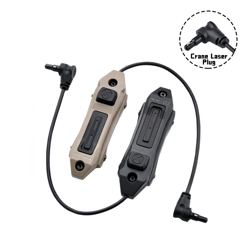 Grúa táctica de 2,5 MM y 3,5 MM, enchufe SF, interruptor de presión de doble función, botón remoto para DBAL PEQ15, MAWL, M300, M600, luz Scout - imagen 5