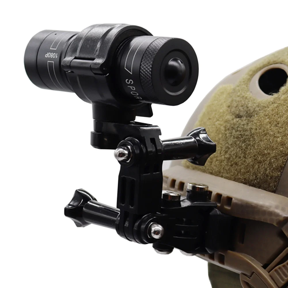 Nuevo casco táctico 20mm cámara de riel guía lateral 720 1080 cámara deportiva caza Airsoft CS cámara de juego de guerra - imagen 4