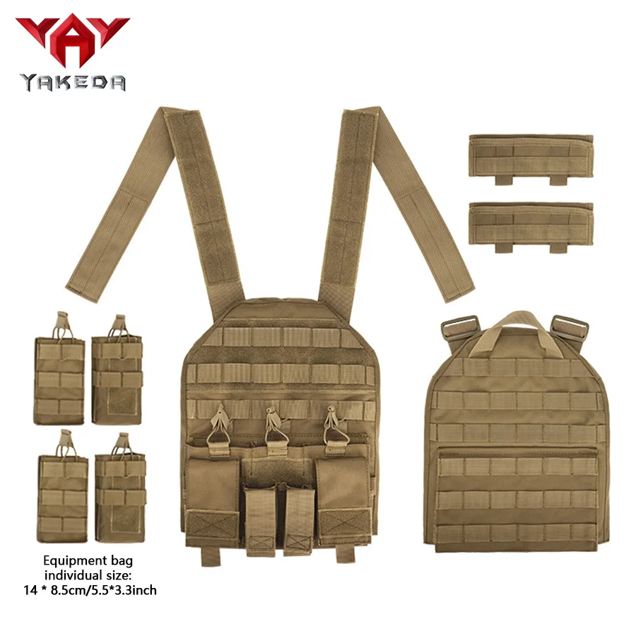YAKEDA equipo al aire libre entrenamiento hebilla de serpiente pecho colgante banda para el vientre montaje MOLLE láser - imagen 5