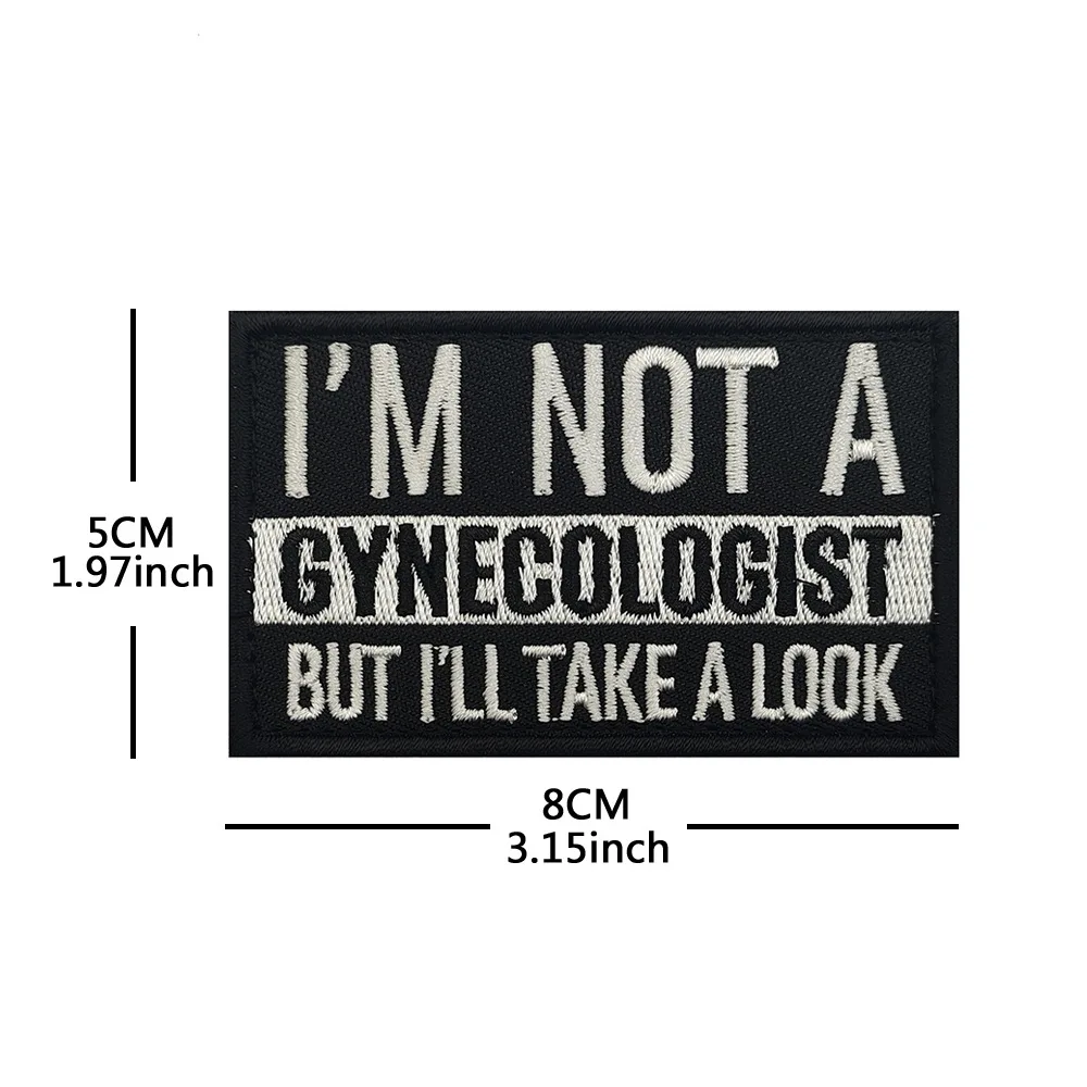 Insignia de flecha amarilla FAFO con letra inglesa en blanco y negro, accesorio de parche de tela bordado, tengo no soy - imagen 2