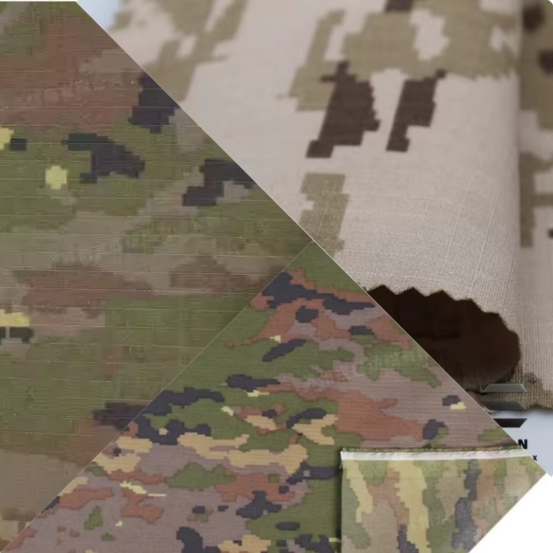 Tela camuflaje española resistente nailon algodón poliéster