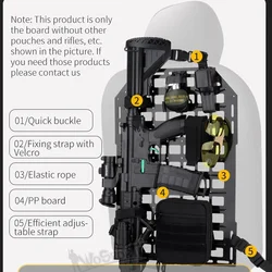 Organizador táctico MOLLE asiento trasero coche para caza