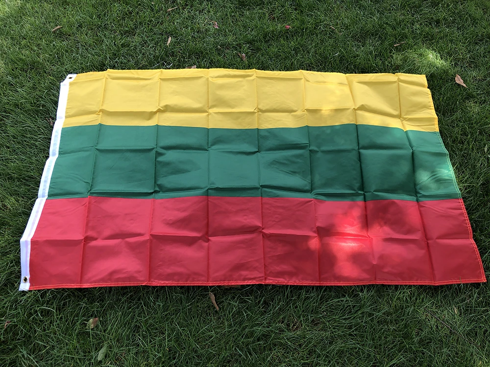 BANDERA SKY 90*150cm banderas lituanas 3x5FTS poliéster colgante bandera de Lituania pancartas exterior interior bandera grande - imagen 2