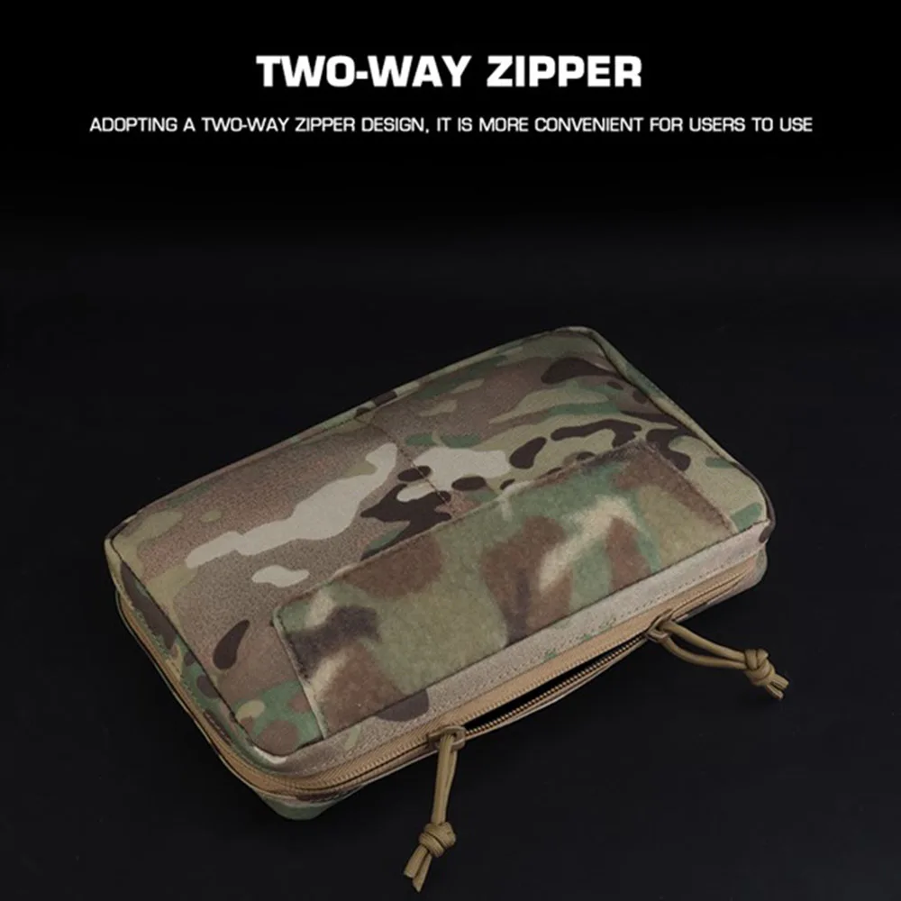 Bolsa táctica MOLLE de utilidad, portador de placa de arco, chaleco de caza, bolsa GP Horizontal, Panel frontal de tiro Airsoft, accesorios de administrador - imagen 3