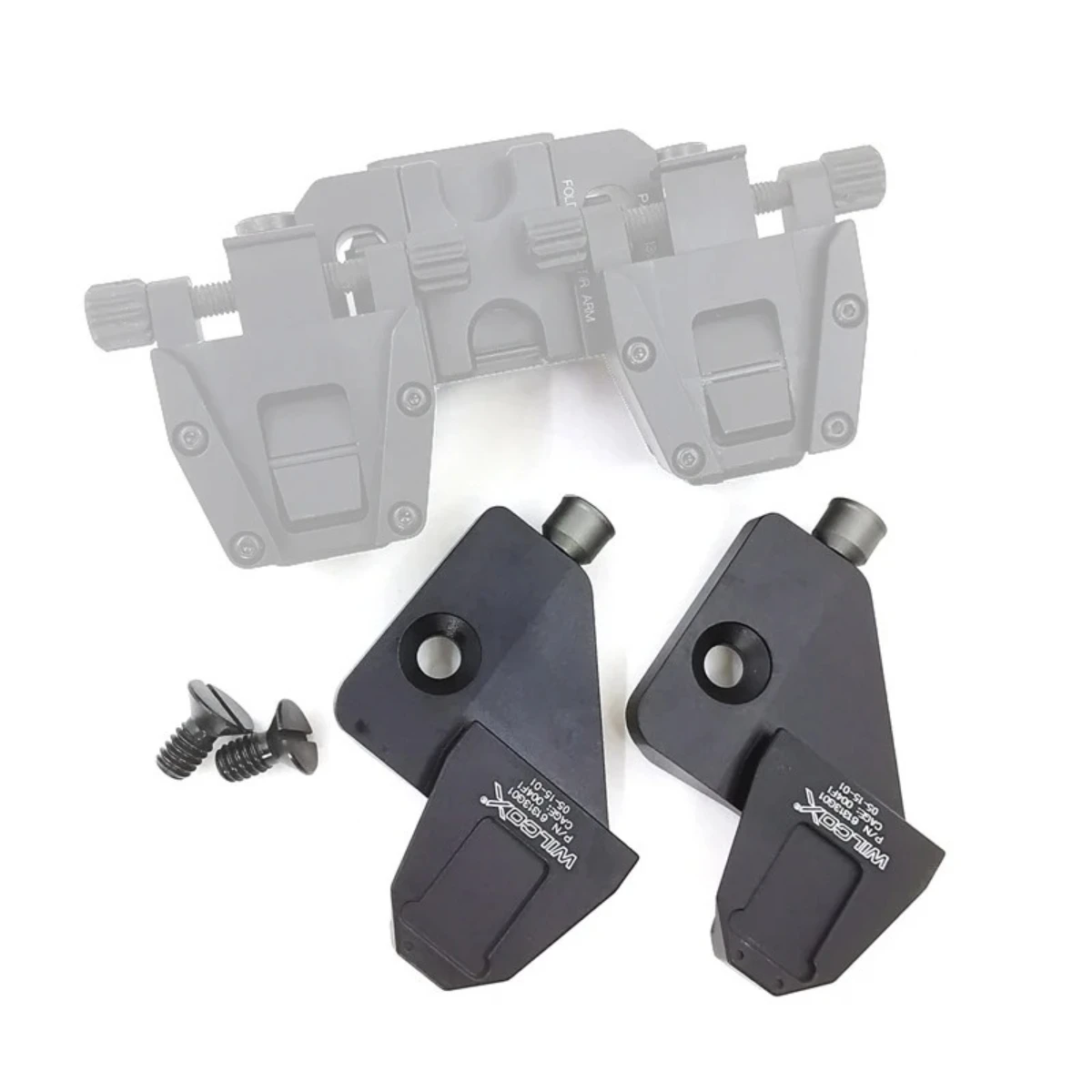 Wilcox PVS-14 NVG zapato de cola de milano gafas de visión nocturna montaje de soporte pareja con puente Binocular plegable o volteado al lado - imagen 4