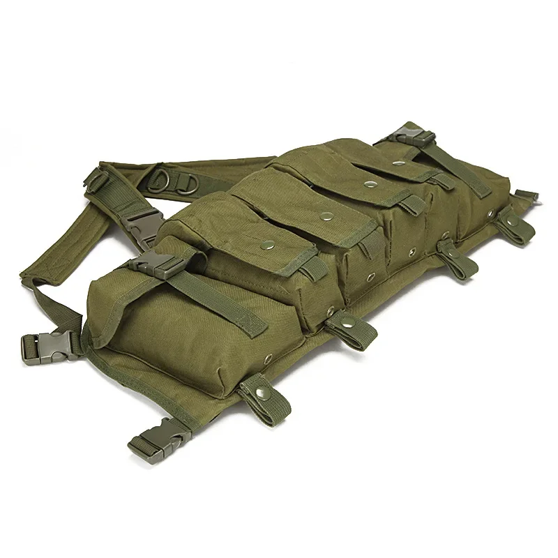 Equipo de pecho para exteriores, chaleco de caza Airsoft, bolsa Molle, chaleco táctico de caza Simple, bolsa para revistas, chaleco portador - imagen 5