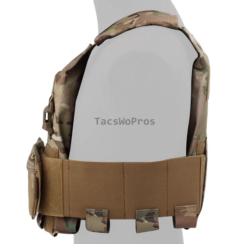 Chaleco de combate táctico multifuncional, portador de placa de armadura, chaleco de Paintball, caza al aire libre, juego de guerra, chaleco acolchado con correa para el hombro - imagen 3