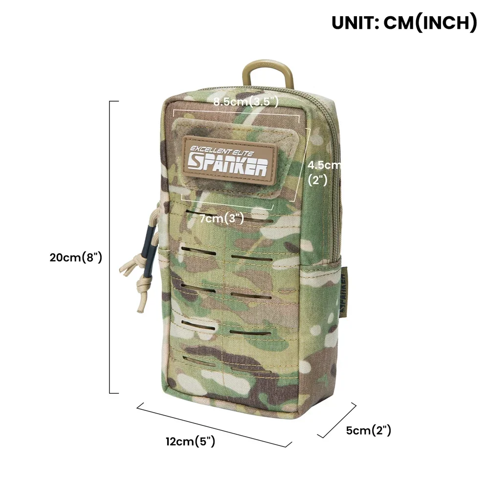 Bolsa táctica Molle para exteriores, riñonera con soporte para teléfono móvil, herramientas EDC, accesorios, chaleco de caza, paquete de utilidad - imagen 3