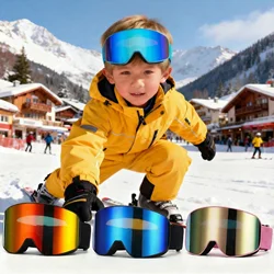 Gafas de esquí niños profesionales antiniebla UV400 para snowboard