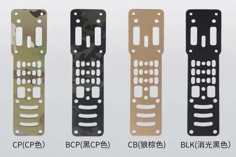 Adaptador de funda Modular de aleación de aluminio, Kit de correa táctica para pierna caída, MOLLE LSK de 3 orificios, plataforma QLS ajustable, placas receptoras - imagen 5