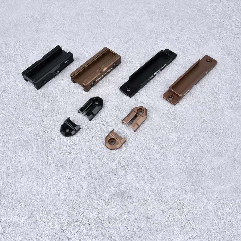 Panel de bolsillo de montaje de ranura de interruptor Picatinny táctico Airsoft, aluminio CNC, para linterna M300 M600, almohadilla de presión de DBAL-A2, luz de arma - imagen 3