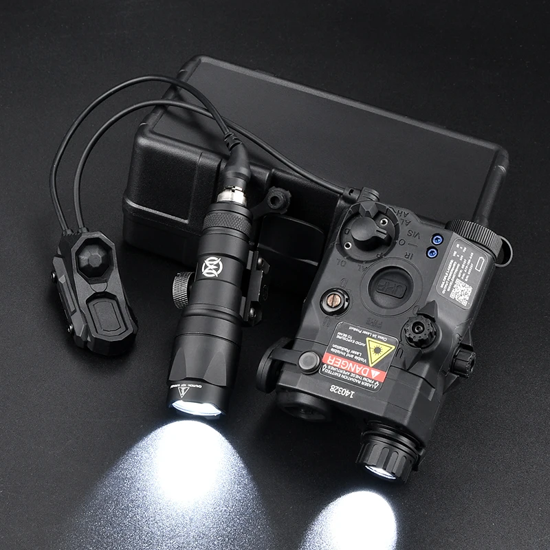 WADSN PEQ15 LA-5 UHP juego de linterna láser M300 M600 luz de explorador con interruptor de presión de Control remoto de doble enchufe AXON equipo Airsoft - imagen 4