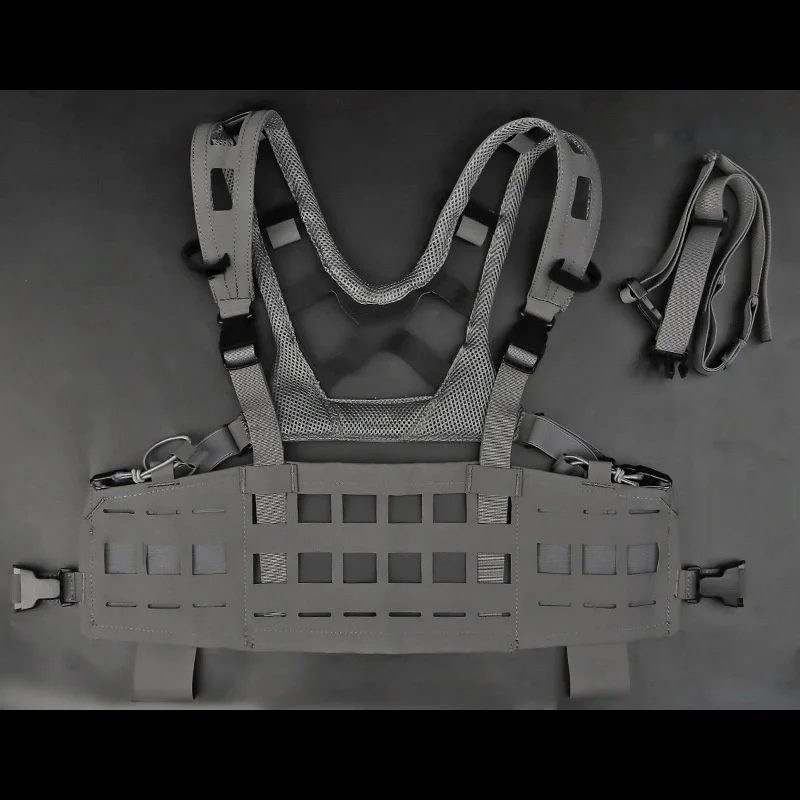 Plataforma de pecho de aventura |   Plataforma de engranajes compatible con MOLLE Diseño SPC liviano |   Para actividades al aire libre Chest Rig - imagen 3