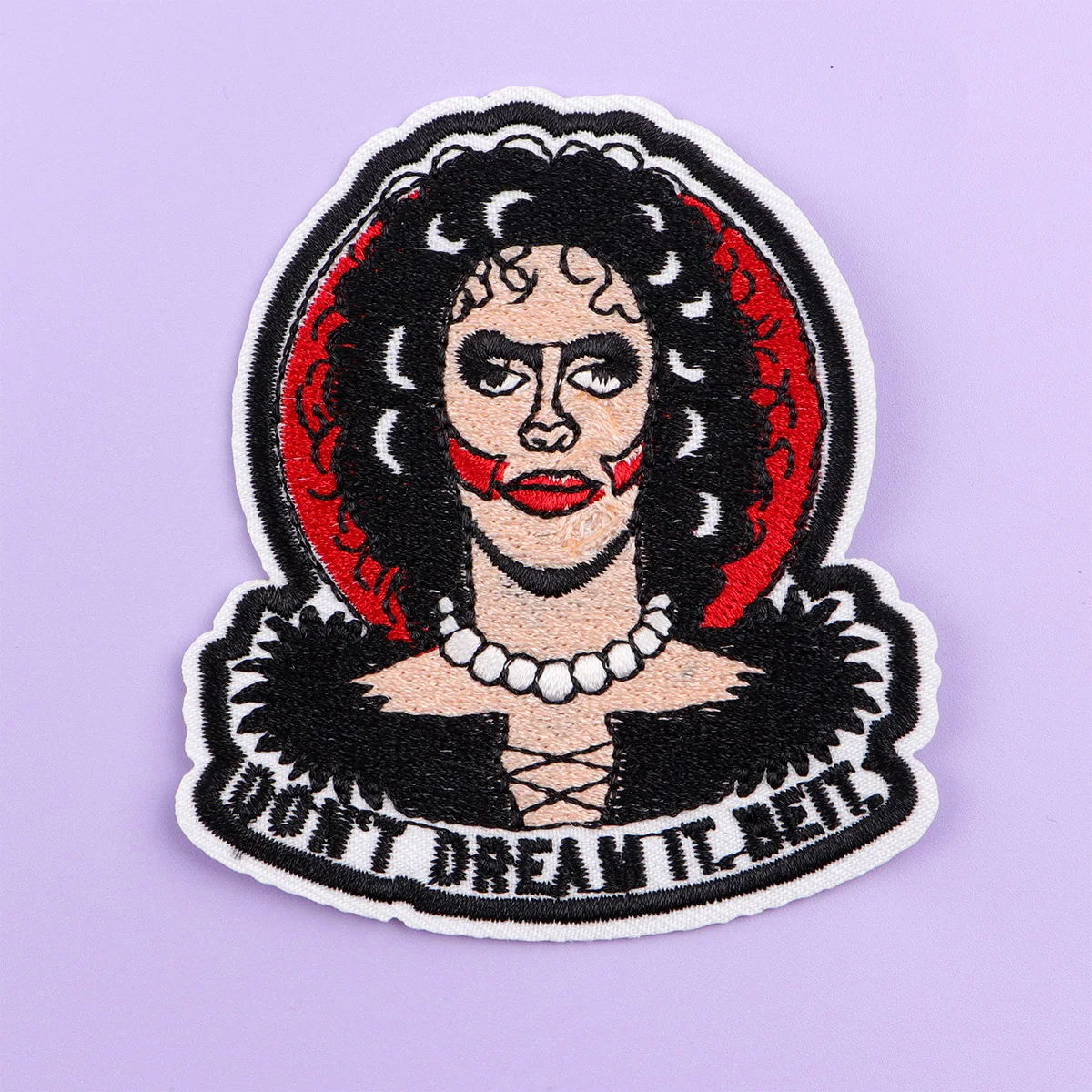 Parche de hierro de terror para ropa, parche bordado de película de comedia, accesorios de ropa, pegatinas de costura, 2 uds. - imagen 4