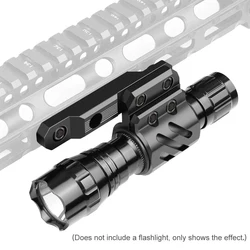 Soporte linterna táctico Offset riel Picatinny – Anillo M-Lock