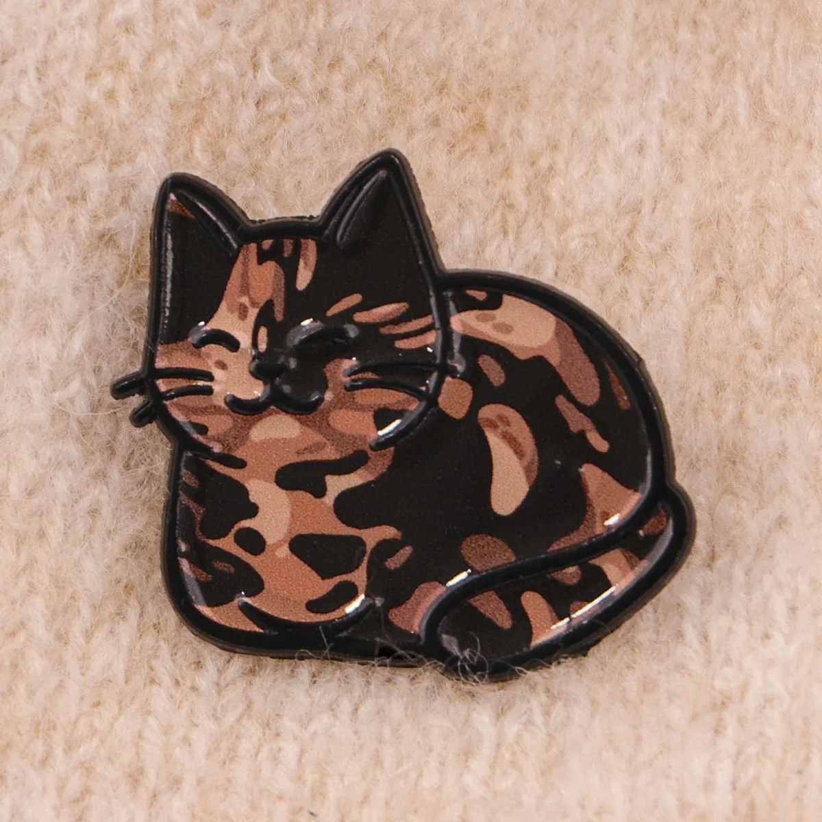 Alfileres esmaltados de gato negro, broche de Animal Kawaii, Pin de solapa de Metal, insignia, accesorios para mochila, regalo de fiesta, joyería - imagen 5