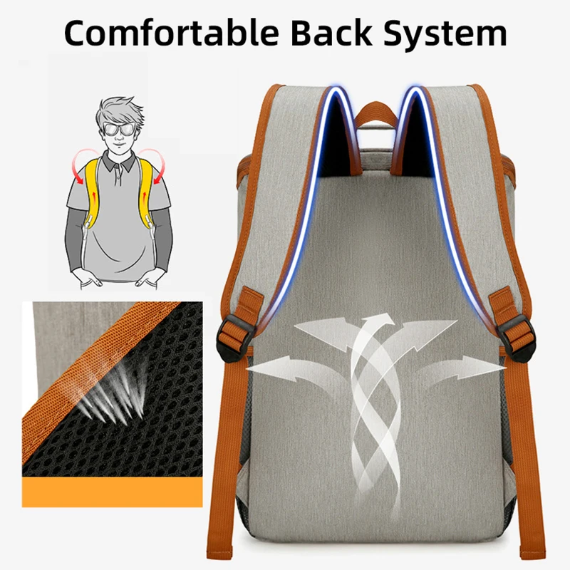 Mochila de aislamiento térmico para mantener la comida fría o caliente, bolsa de gran capacidad para exteriores, senderismo, viajes, Camping, equipo de Trekking - imagen 4