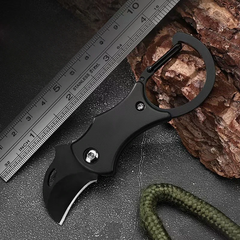 Mini cuchillo llavero de acero inoxidable para camping y outdoor - imagen 3