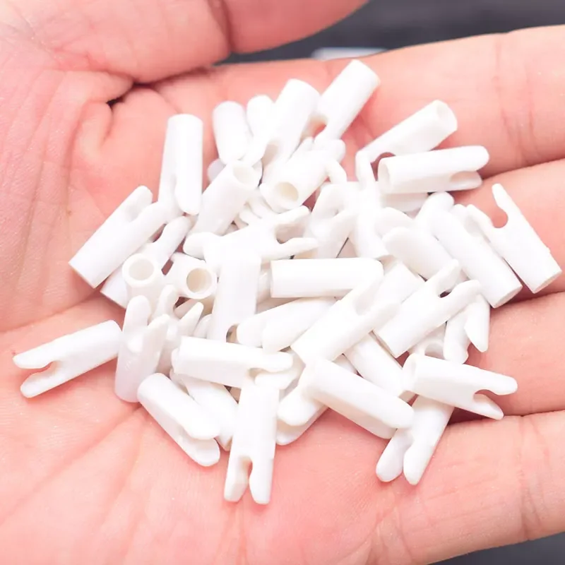 Caza tiro con arco 50 Uds DIY flecha de plástico Pin Nocks tamaño S para ID4.2mm ID6.2mm 3,2mm DIY flecha accesorio de tiro con arco DIY - imagen 4