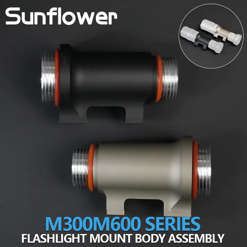 Linterna táctica con cuerpo de aluminio, Compatible con la serie M300B M600B, accesorios para linterna, componentes para Rifle de caza al aire libre - imagen 3