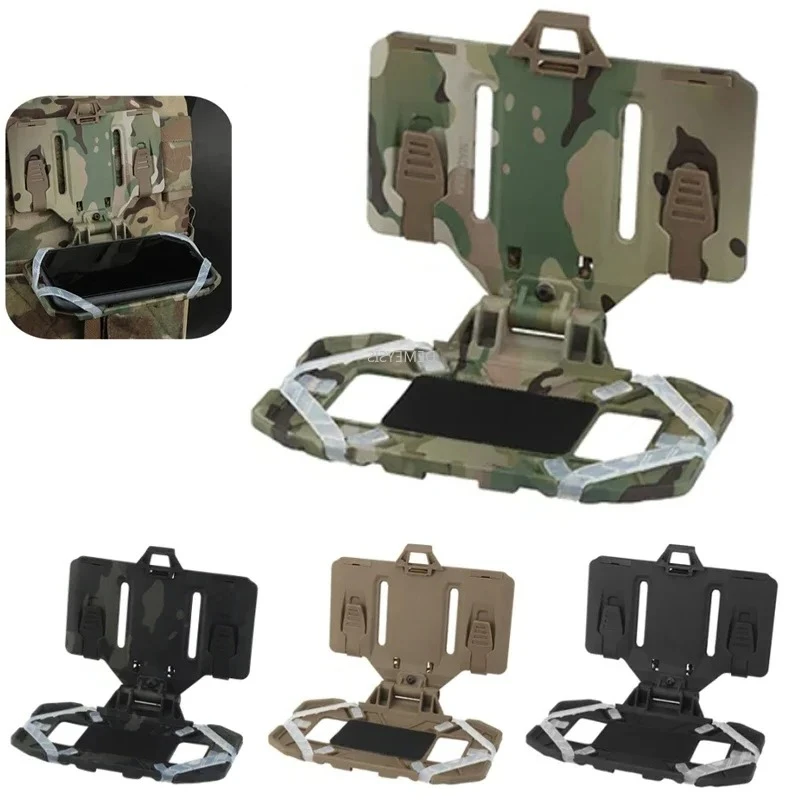 Soporte táctico para teléfono móvil, estante plegable para teléfono, bolsa de pecho, funda para mapas al aire libre, Panel de administrador, tablero de navegación Molle para Iphone