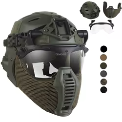 Casco táctico Wendy 3,0 de protección completa, equipo Protector de cabeza de entrenamiento Airsoft para caza, juego CS, juego de casco de tiro de Paintball