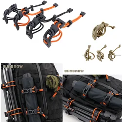 Clip de hacha de hielo, hebilla colgante, extensión molle, Clip de correas, bolsa de pecho, fijación de encuadernación