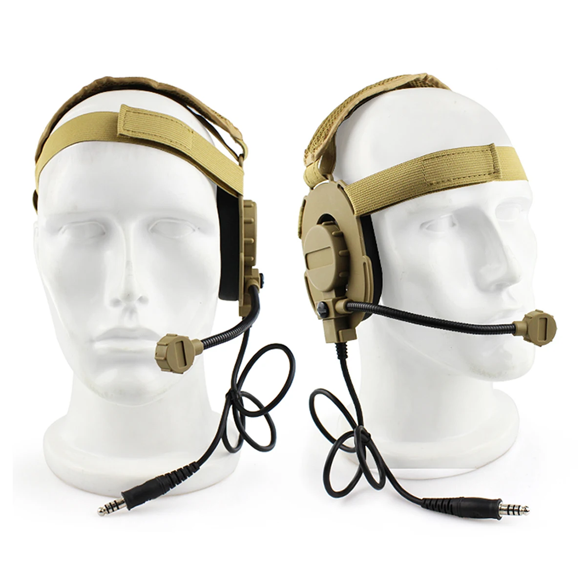 Auriculares tácticos de comunicación para tiro al aire libre, auriculares Bowman Elite II U94 PTT para Kenwood Baofeng UV-5R, accesorio de Radio