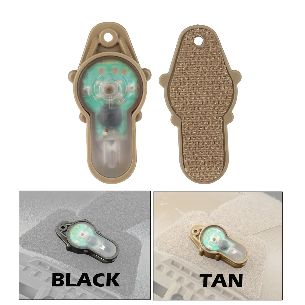 Luz de señal táctica para casco, luz intermitente de seguridad para bicicleta, deportes, conducción, lámpara de señal para casco de caza, luz de señal Militar CS