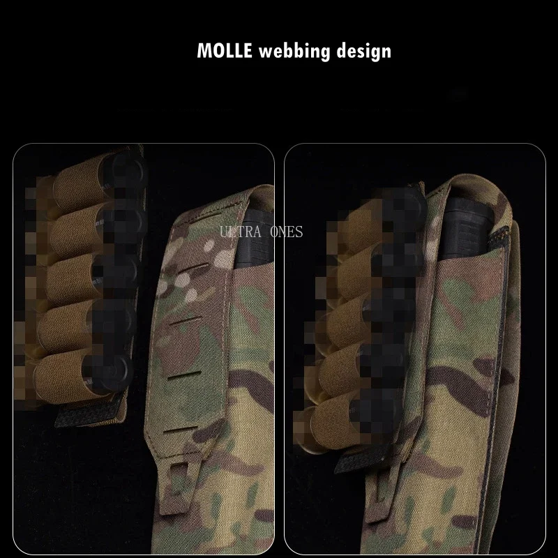 Bolsa táctica para revistas Airsoft, soporte para munición de caza, 5 rondas, 12Ga, bolsas Mag para Rifle de combate y tiro - imagen 4