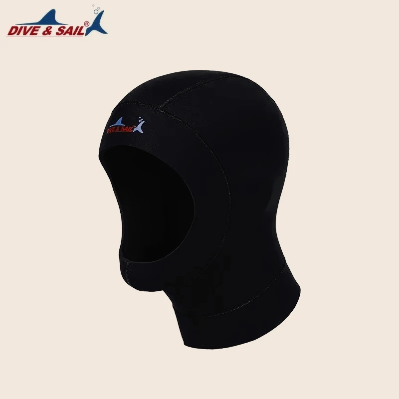Gorro de neopreno de 3mm para hombre y mujer, gorro con capucha para pescar y esnórquel, máscara facial completa para nadar, gorro de buceo cálido e impermeable, gorro de natación para invierno