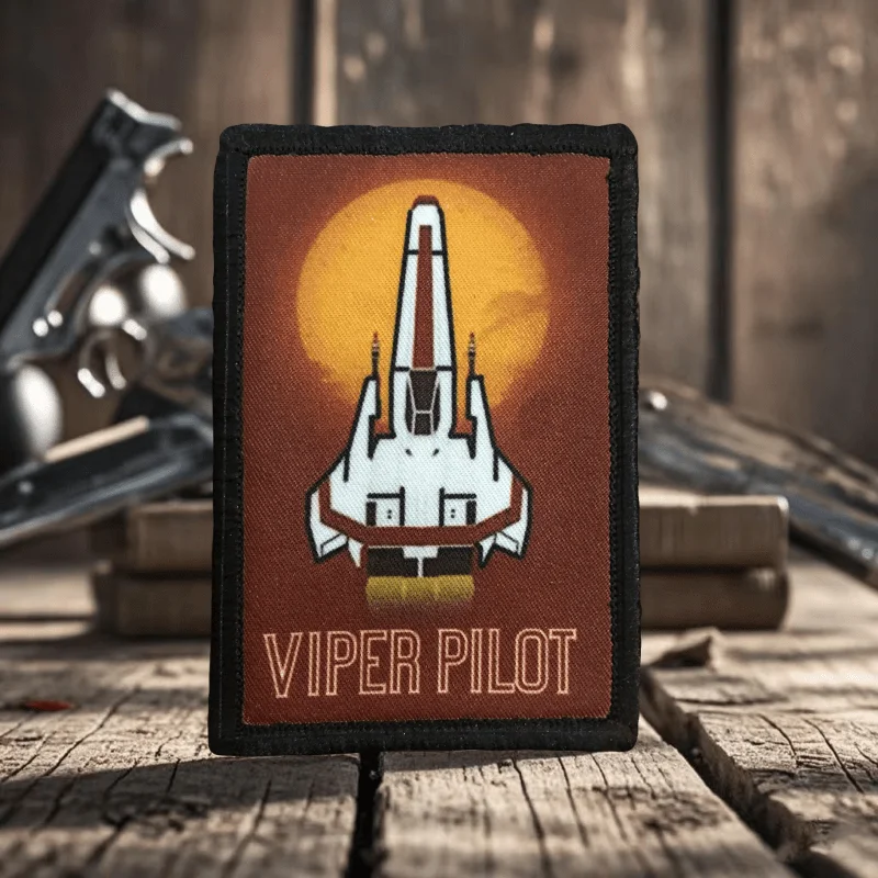Viper Pilot-Emblema de gancho y bucle impreso, parche táctico moral, insignia militar, brazalete de combate, pegatinas para mochila - imagen 3