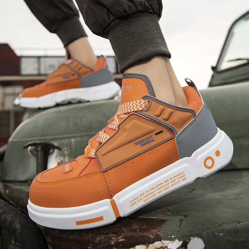 Zapatos de trabajo ligeros para hombres y mujeres, zapatillas de trabajo, botas a prueba de perforaciones, zapatos indestructibles, zapatos de seguridad transpirables con punta de acero - imagen 3